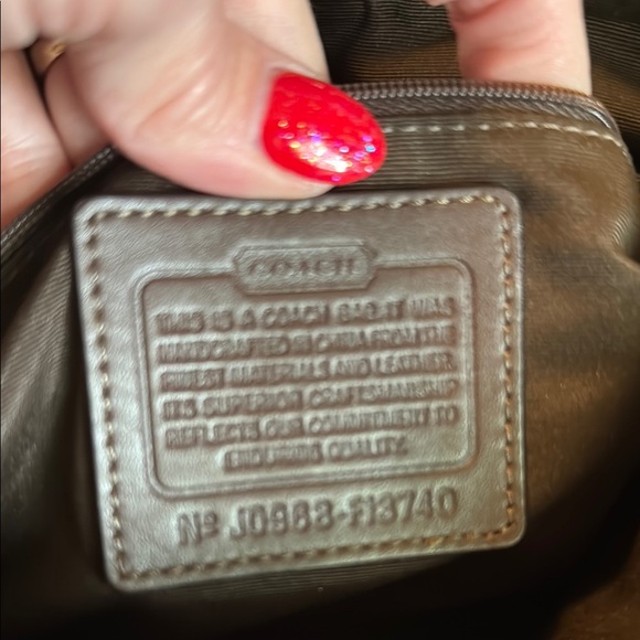 Coach Purple and Brown Shoulder Bag with Signature Style - Picture 7 of 8